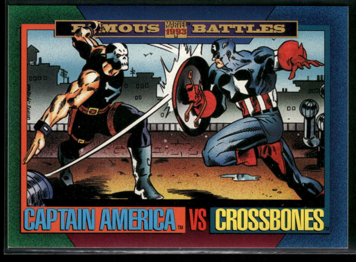 1993 SkyBox Marvel Universe #162 Captain America / Crossbones