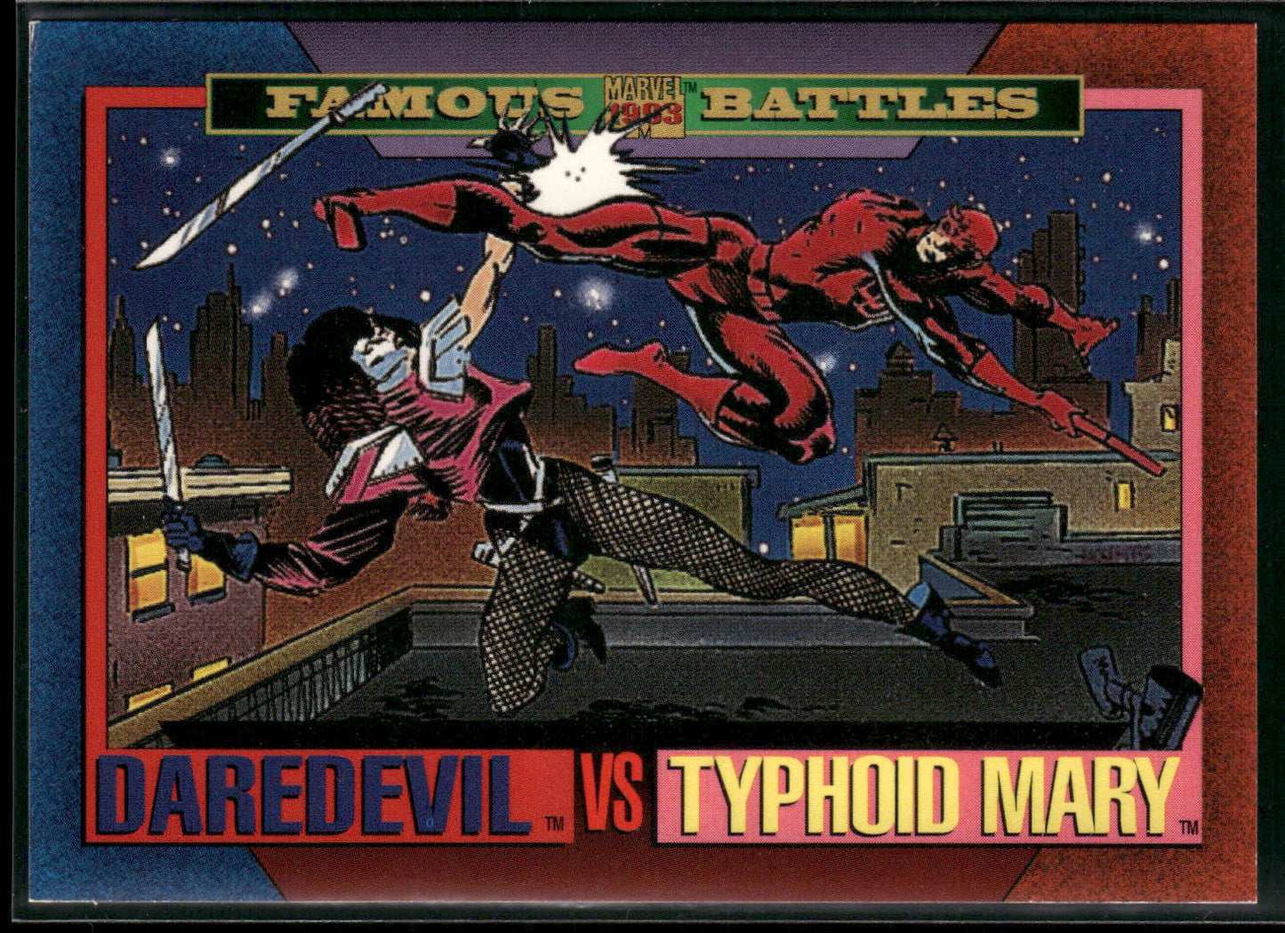 1993 SkyBox Marvel Universe #168 Daredevil / Typhoid Mary