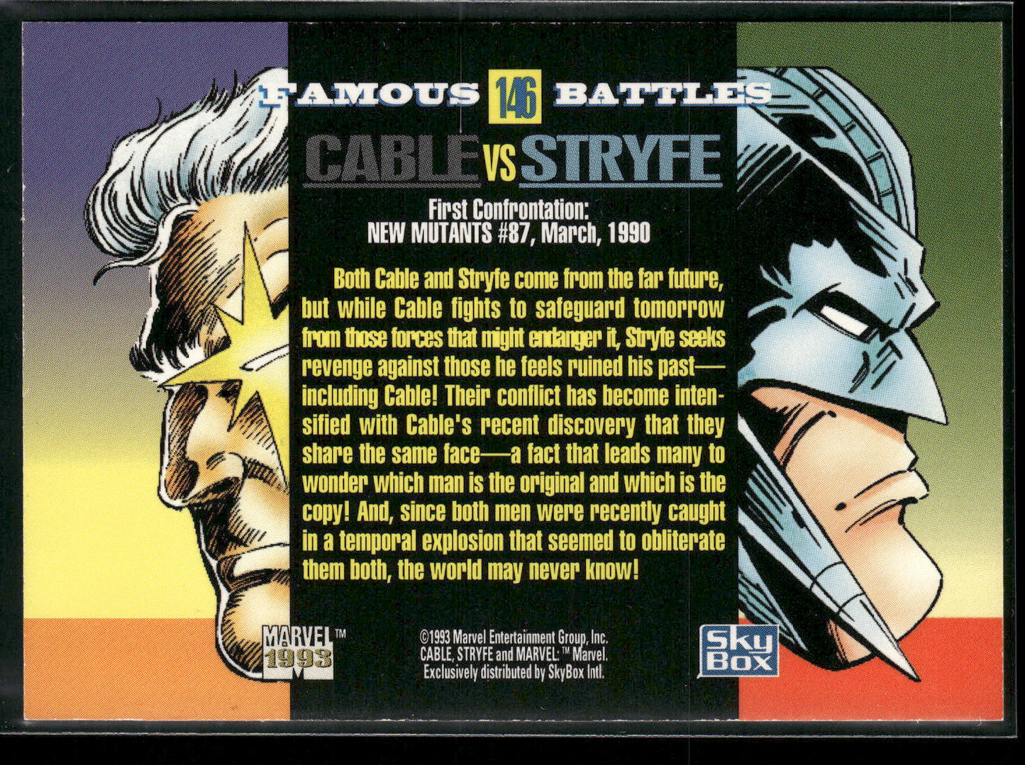 1993 SkyBox Marvel Universe #146 Cable / Stryfe