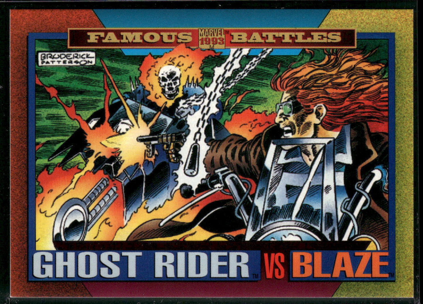 1993 SkyBox Marvel Universe #172 Ghost Rider / Blaze