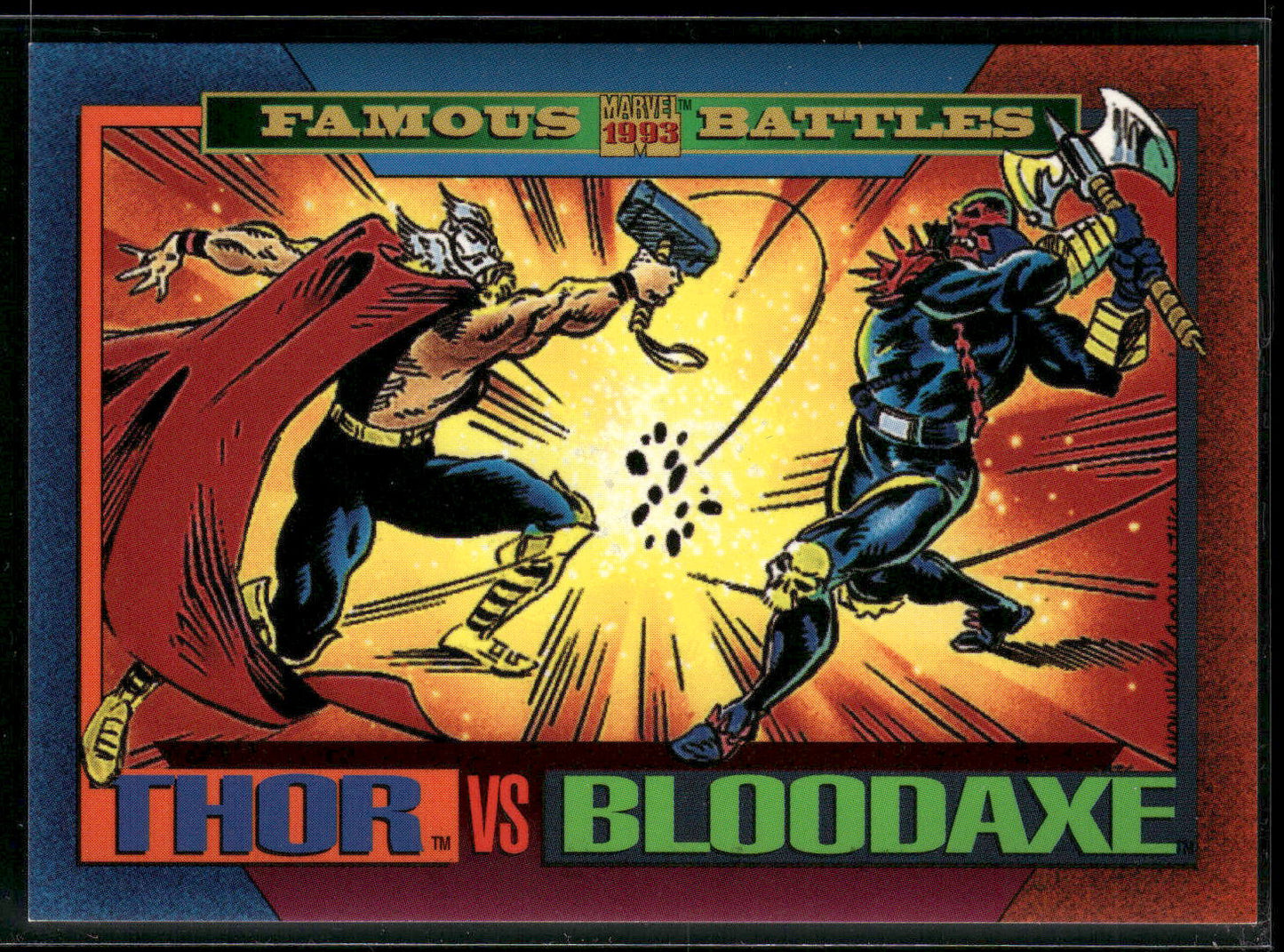 1993 SkyBox Marvel Universe #170 Thor / Bloodaxe