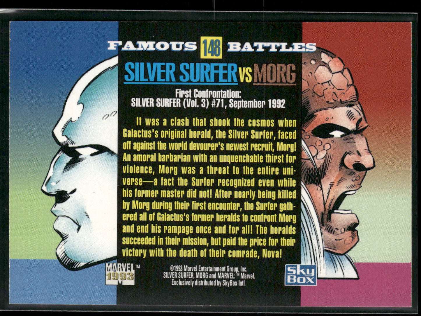 1993 SkyBox Marvel Universe #148 Silver Surfer / Morg