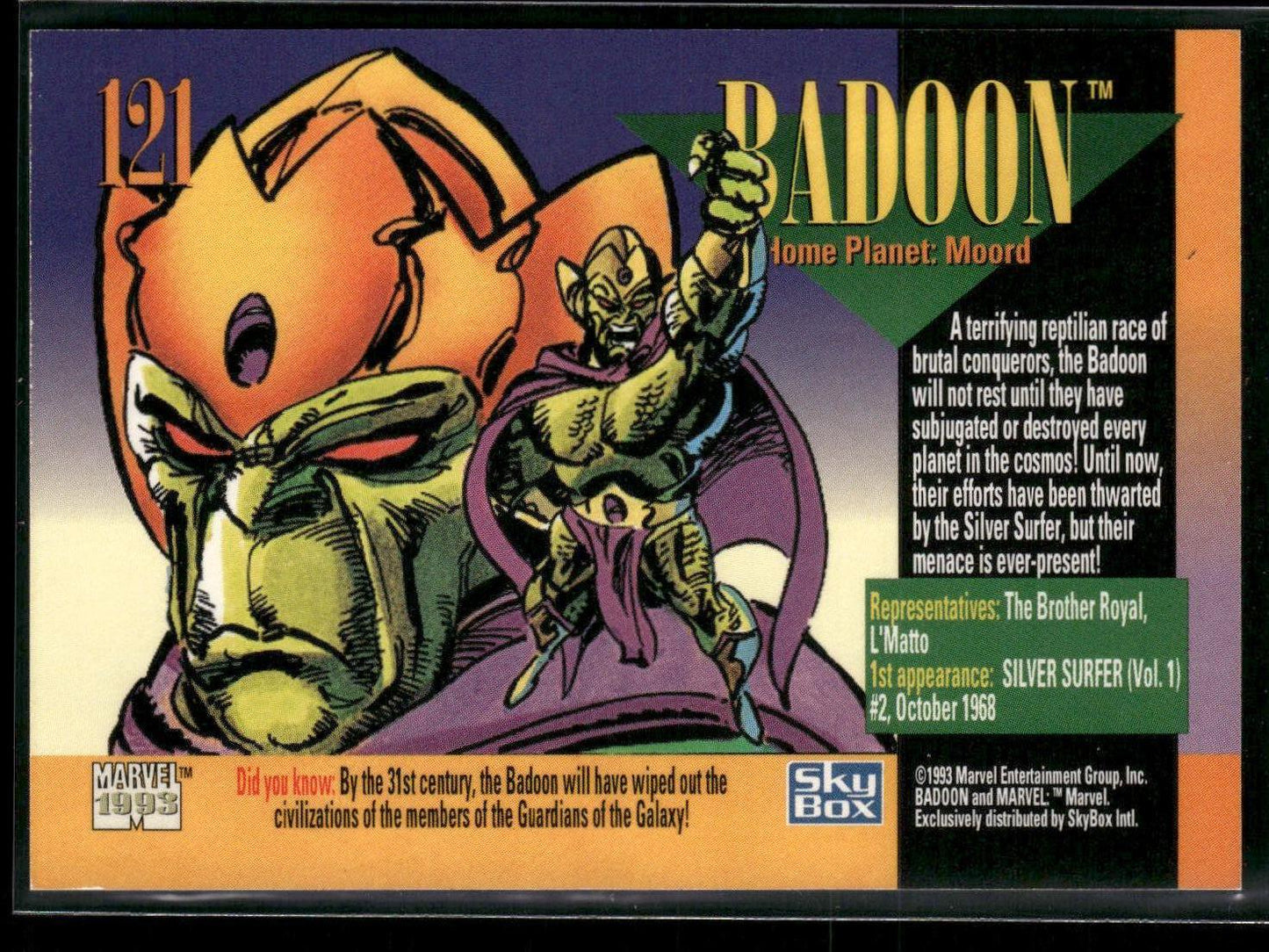 1993 SkyBox Marvel Universe #121 Badoon