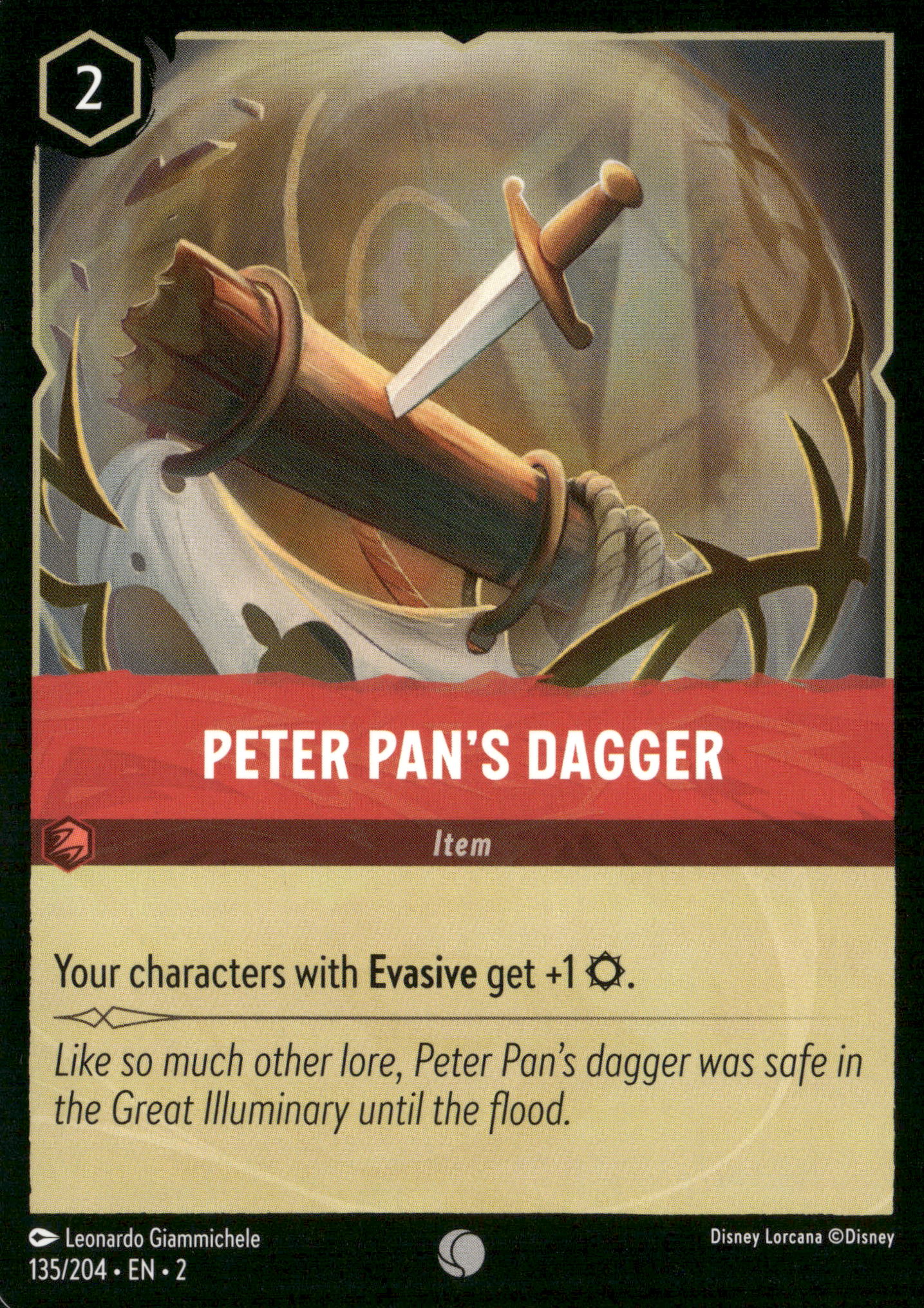 Rise of the Floodborn #135/204 Peter Pan's Dagger