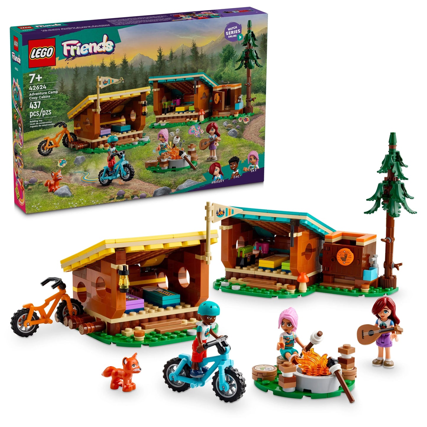 LEGO® Friends Adventure Camp Cozy Cabins (42624)