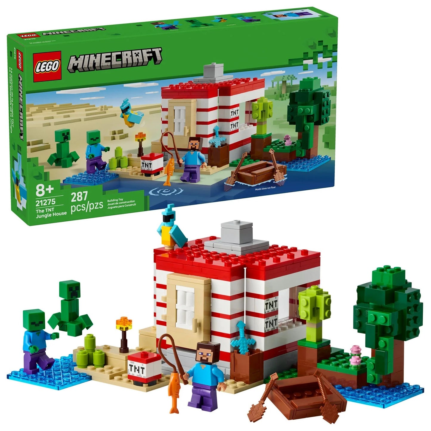 LEGO® Minecraft® The TNT Jungle House (21275)