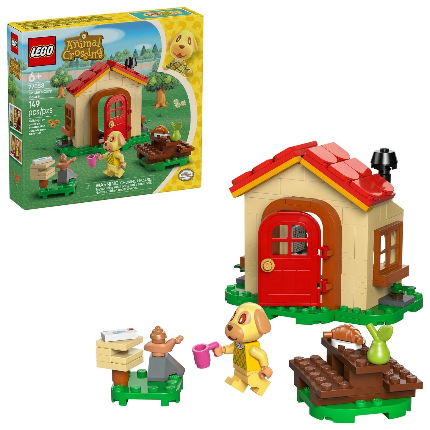 LEGO® Animal Crossing™ Goldie’s Cozy House (77058)
