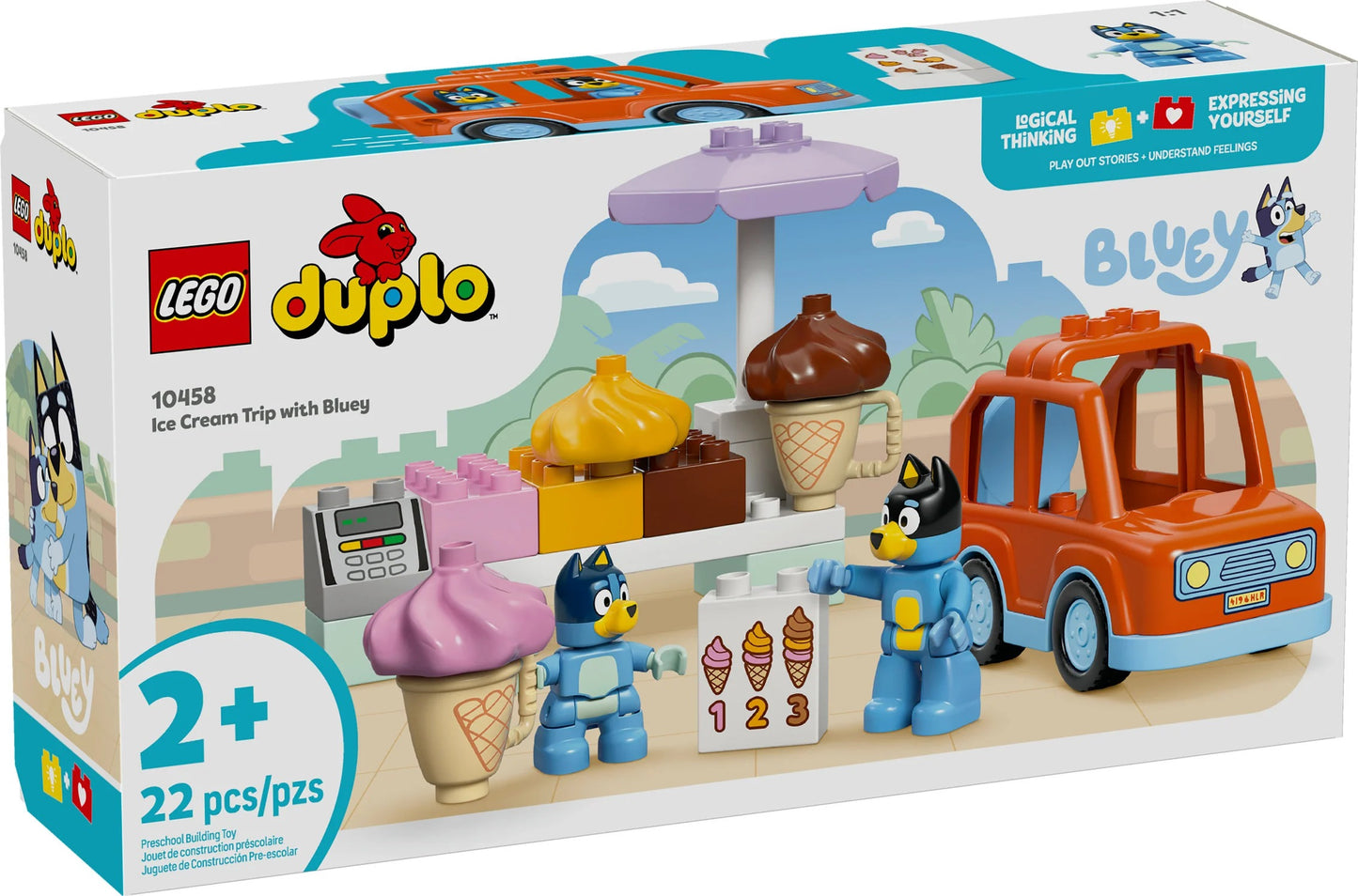 LEGO® DUPLO® Ice Cream Trip with Bluey (10458)