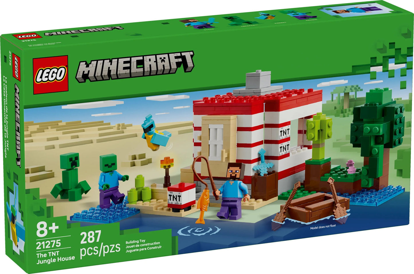 LEGO® Minecraft® The TNT Jungle House (21275)