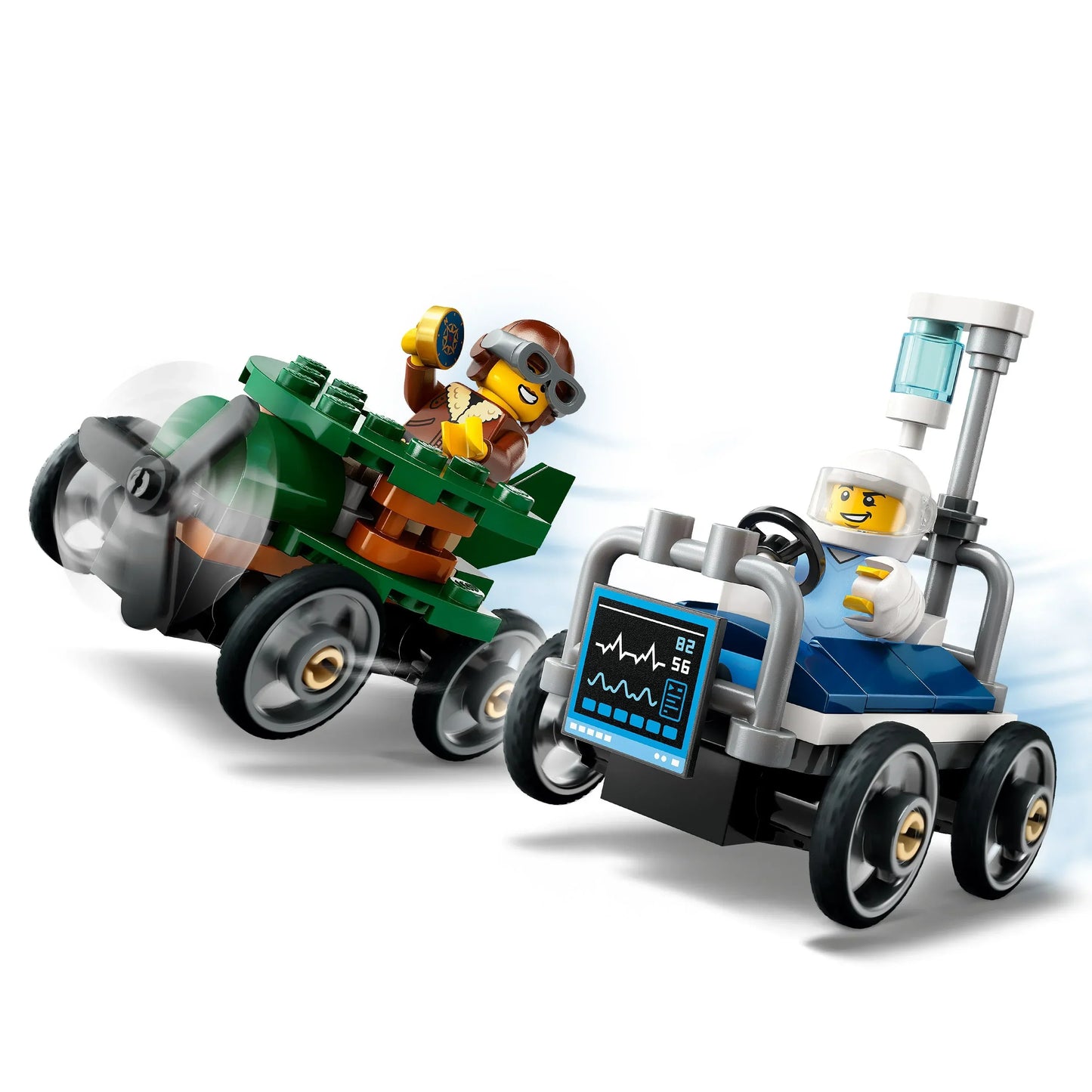 LEGO® City Airplane vs. Hospital Bed Race Car Pack (60459)