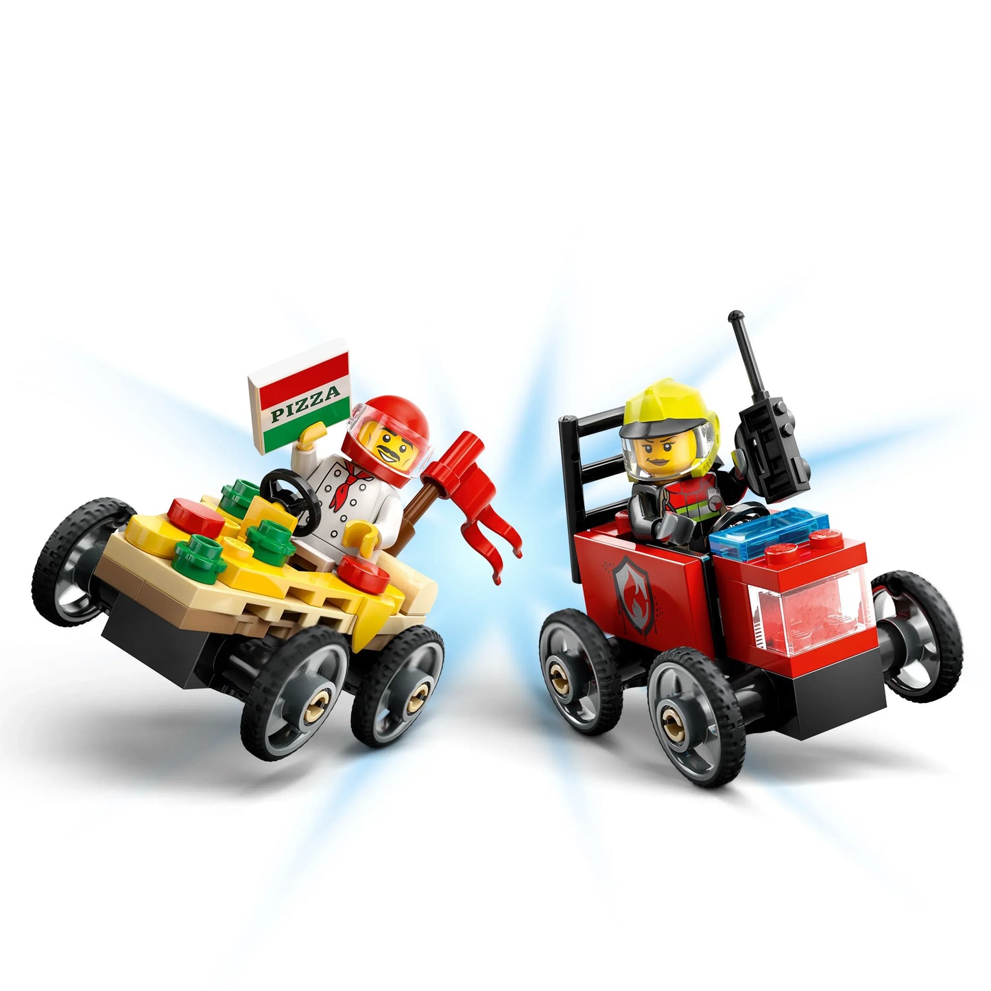 LEGO® City Pizza vs. Fire Truck Race Car Pack (60458)