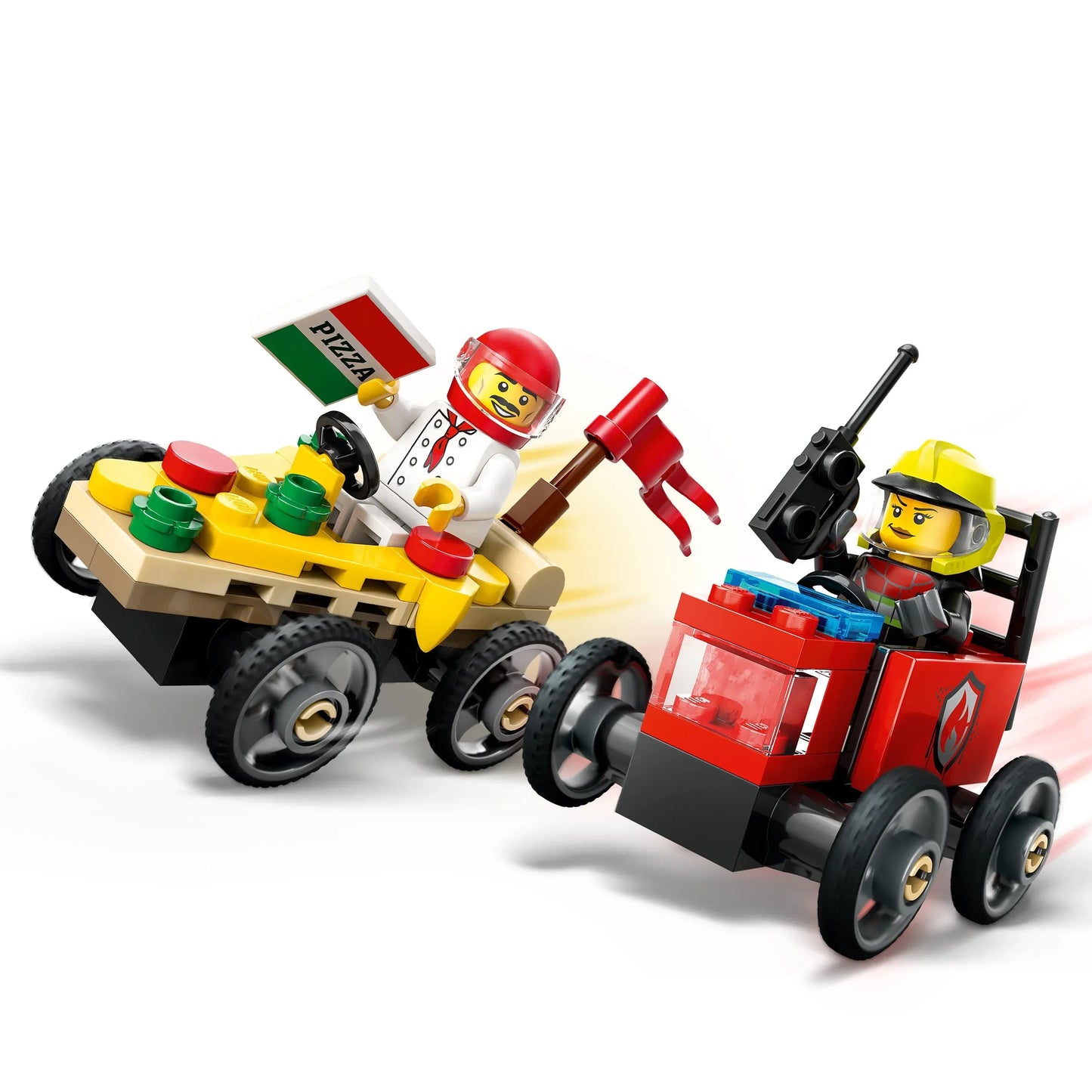 LEGO® City Pizza vs. Fire Truck Race Car Pack (60458)