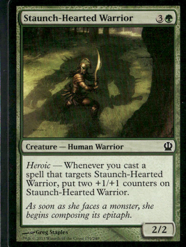 Theros #179 Staunch-Hearted Warrior