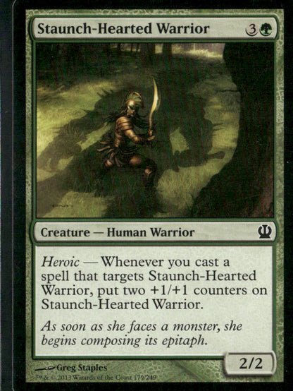 Theros #179 Staunch-Hearted Warrior
