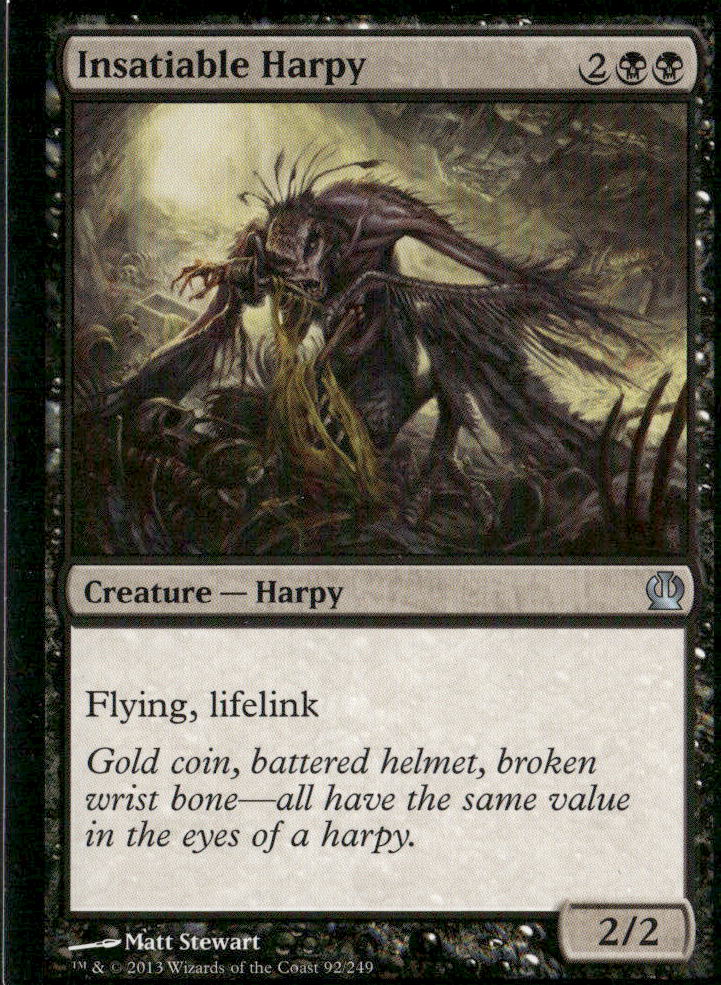 Theros #92 Insatiable Harpy
