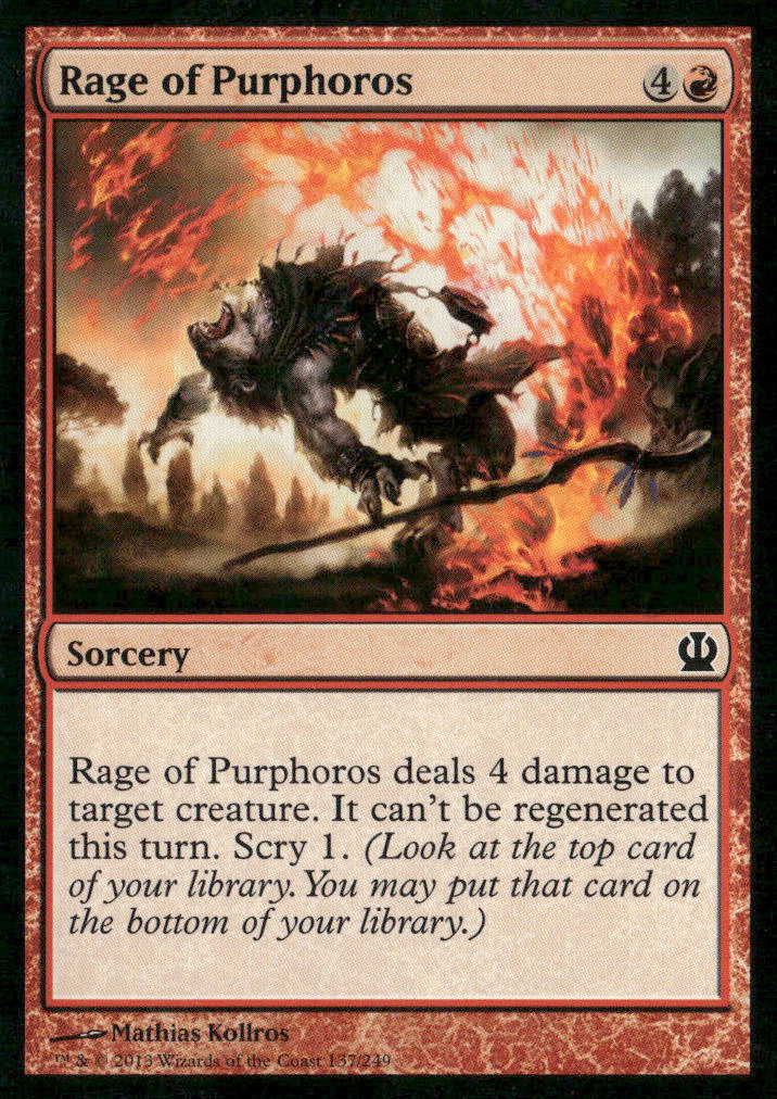 Theros #137 Rage of Purphoros