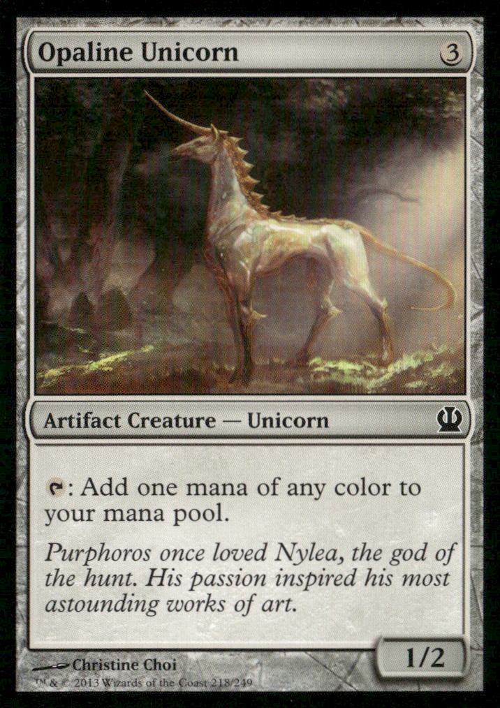Theros #218 Opaline Unicorn