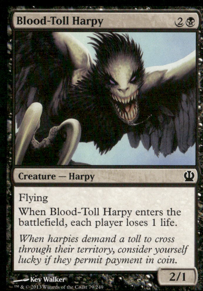 Theros #79 Blood-Toll Harpy