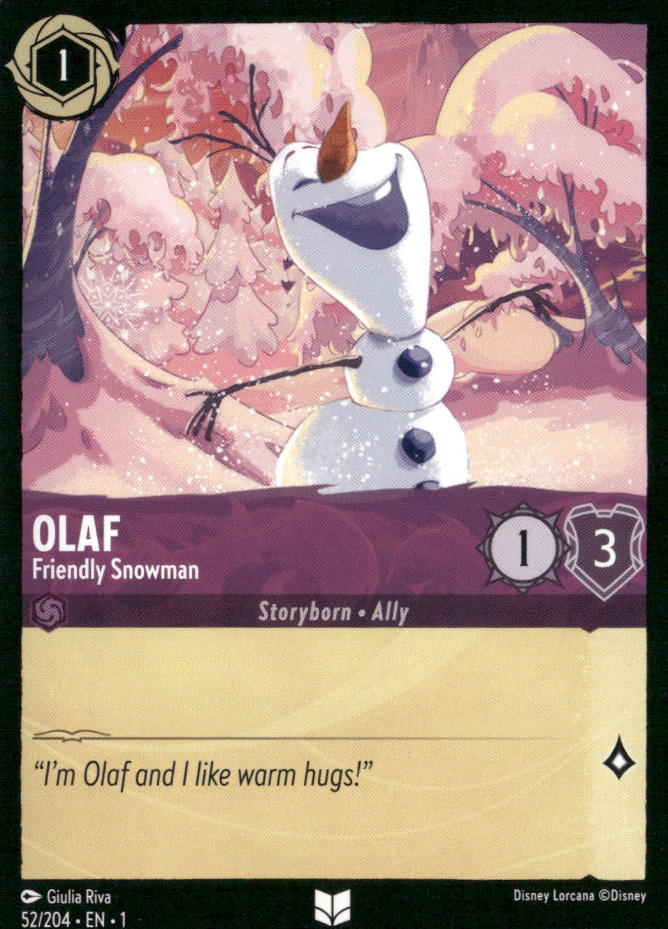 The First Chapter #52/204 Olaf