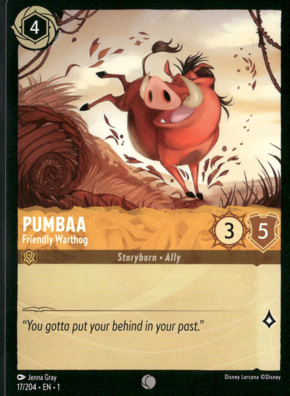 The First Chapter #17/204 Pumbaa