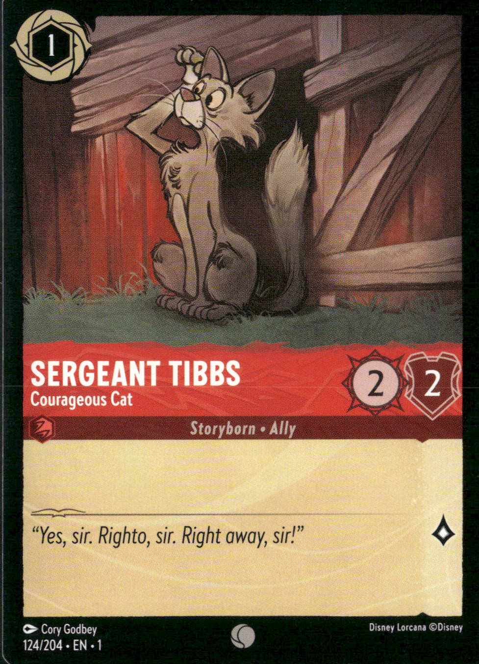 The First Chapter #124/204 Sergeant Tibbs