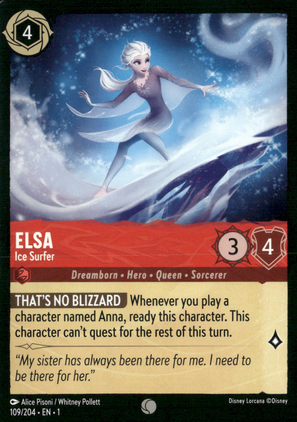 The First Chapter #109/204 Elsa