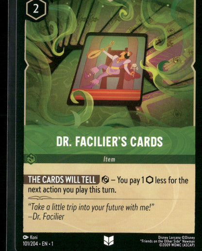 The First Chapter #101/204 Dr. Facilier's Cards