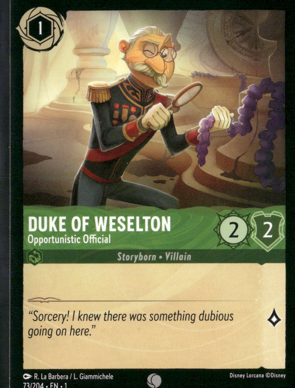 The First Chapter #73/204 Duke of Weselton