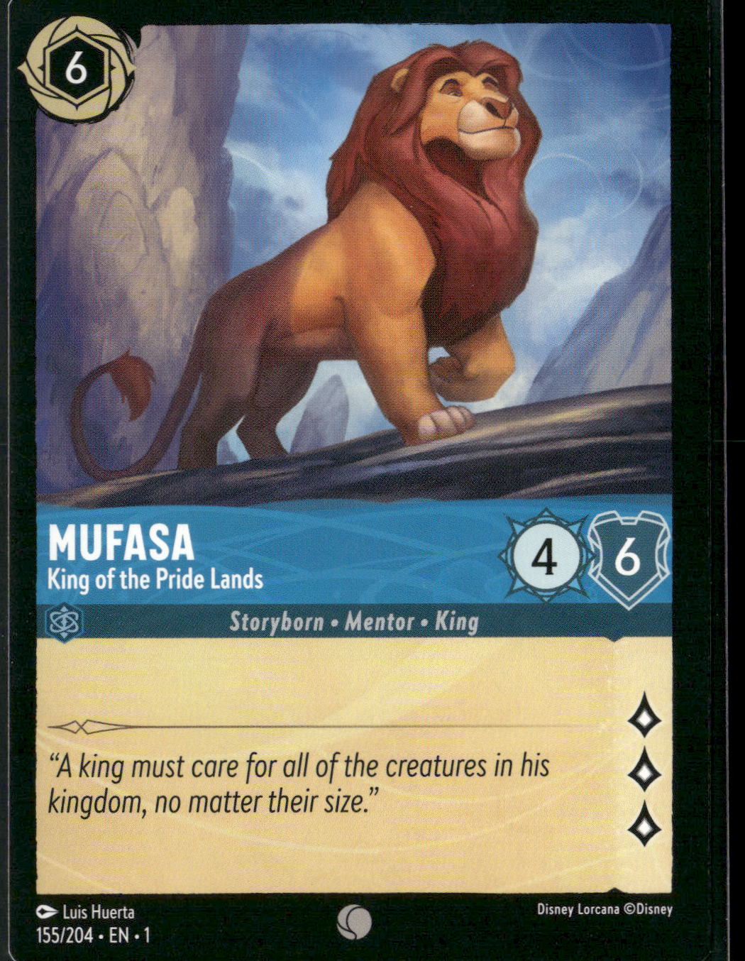 The First Chapter #155/204 Mufasa
