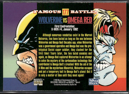 1993 SkyBox Marvel Universe #177 Wolverine / Omega Red