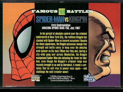 1993 SkyBox Marvel Universe #169 Spider-Man / Kingpin