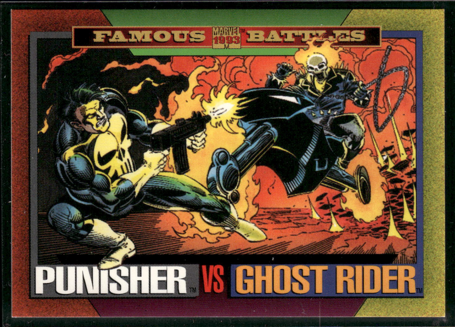 1993 SkyBox Marvel Universe #176 Punisher / Ghost Rider