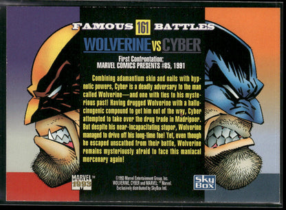 1993 SkyBox Marvel Universe #161 Wolverine / Cyber