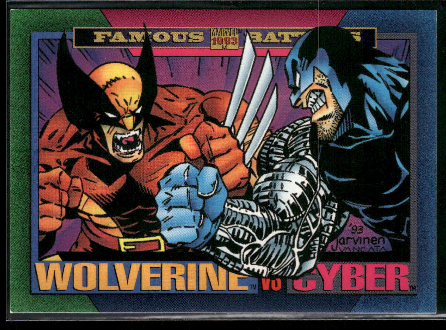1993 SkyBox Marvel Universe #161 Wolverine / Cyber