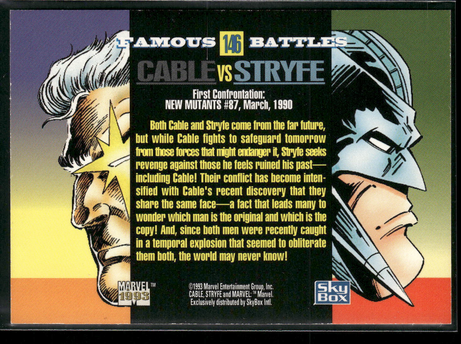 1993 SkyBox Marvel Universe #146 Cable / Stryfe
