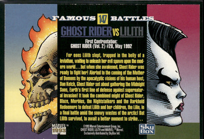 1993 SkyBox Marvel Universe #147 Ghost Rider / Lilith