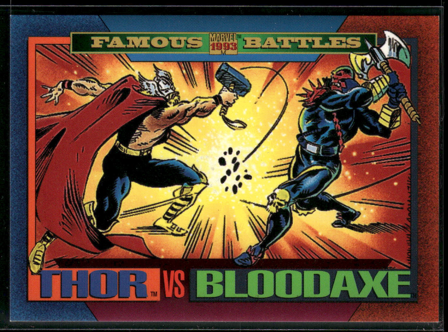 1993 SkyBox Marvel Universe #170 Thor / Bloodaxe