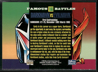 1993 SkyBox Marvel Universe #166 Darkhawk / Evilhawk