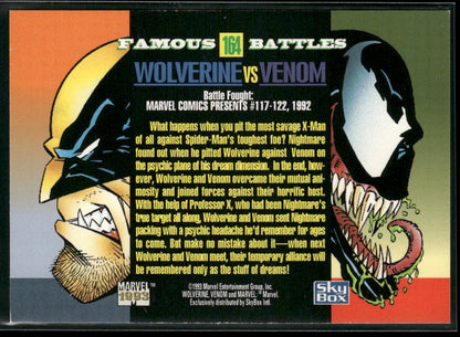 1993 SkyBox Marvel Universe #164 Wolverine / Venom