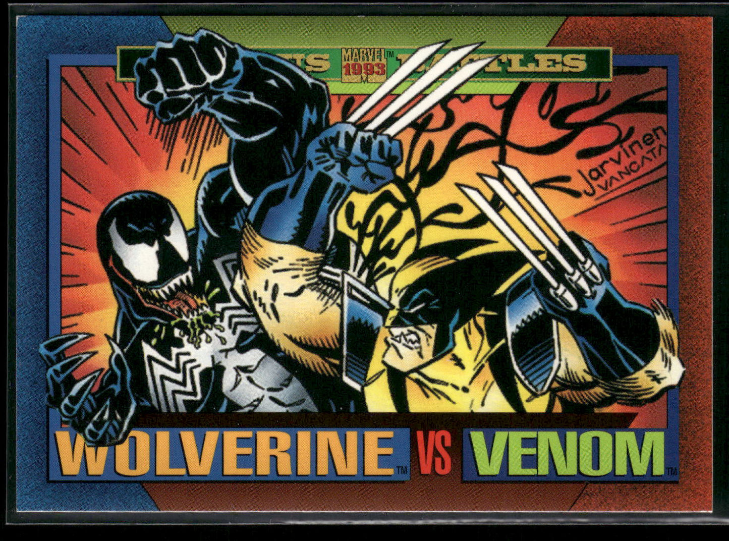 1993 SkyBox Marvel Universe #164 Wolverine / Venom
