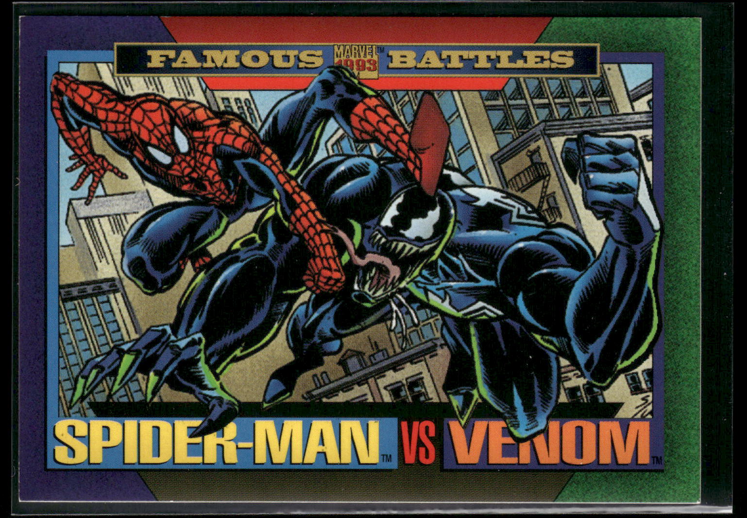 1993 SkyBox Marvel Universe #152 Spider-Man / Venom