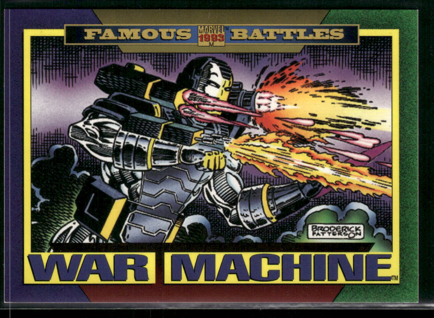 1993 SkyBox Marvel Universe #151 War Machine / Iron Man