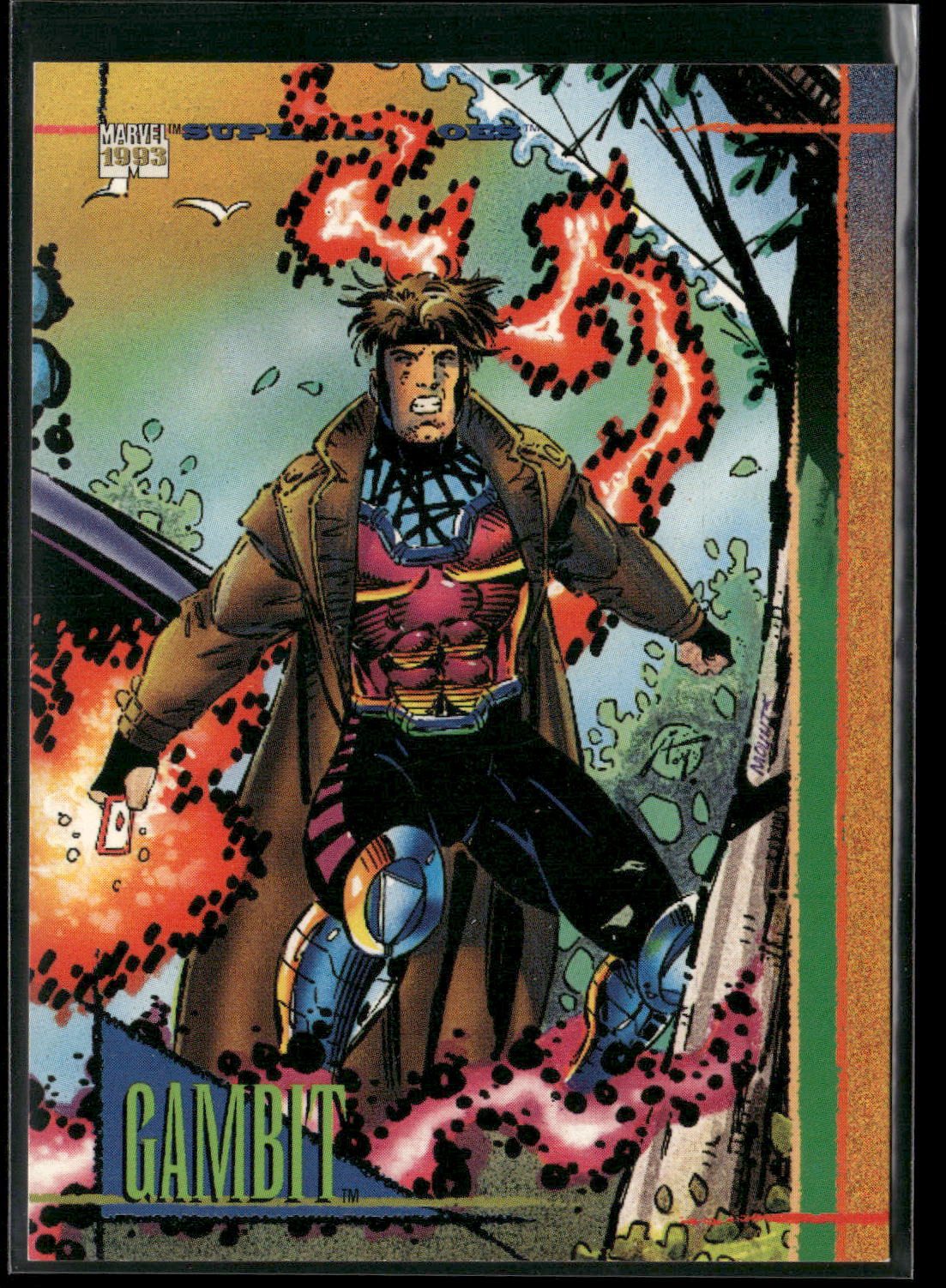 1993 SkyBox Marvel Universe #114 Gambit