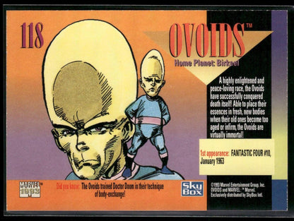1993 SkyBox Marvel Universe #118 Ovoids