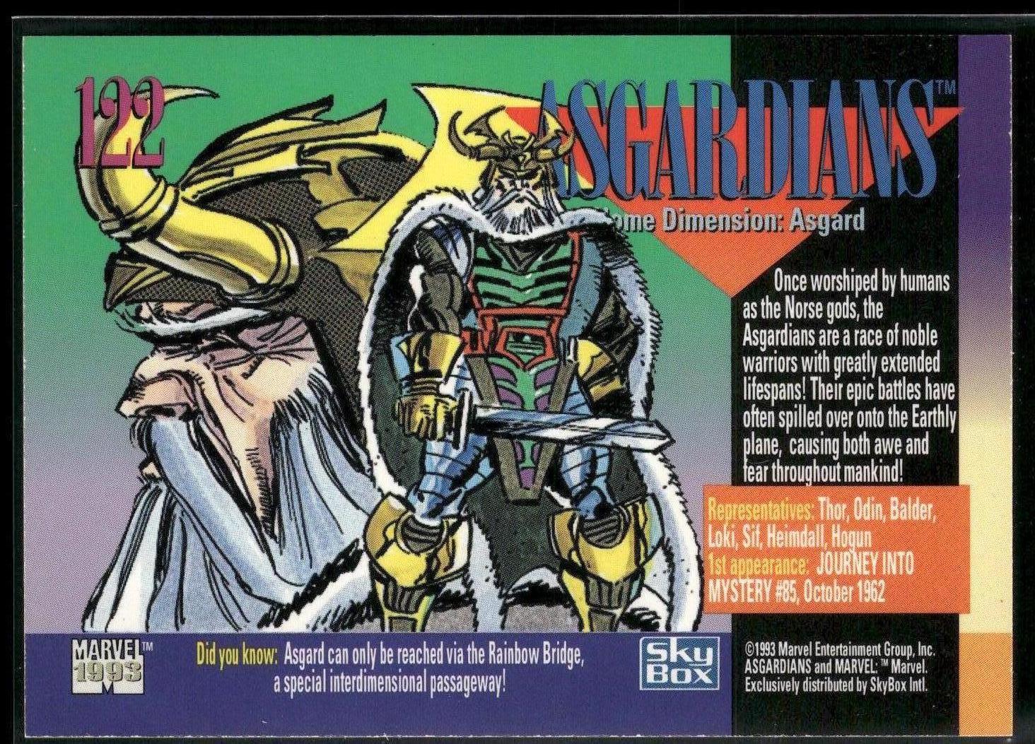 1993 SkyBox Marvel Universe #122 Asgardians
