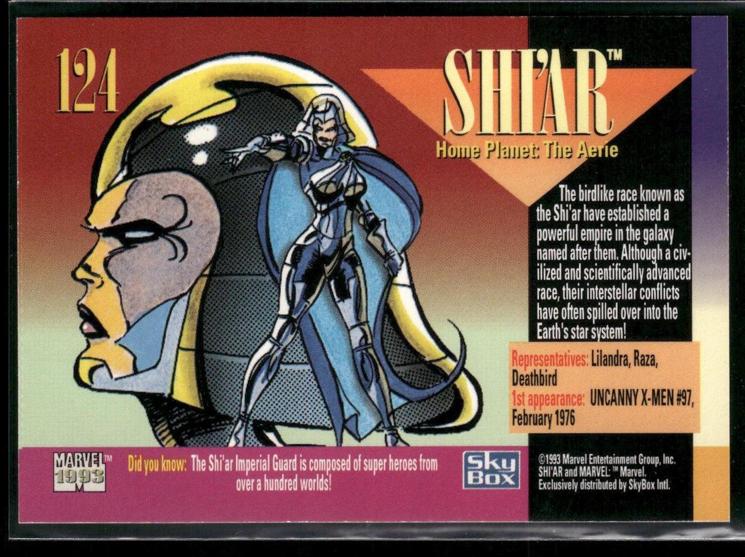 1993 SkyBox Marvel Universe #124 Shi'ar