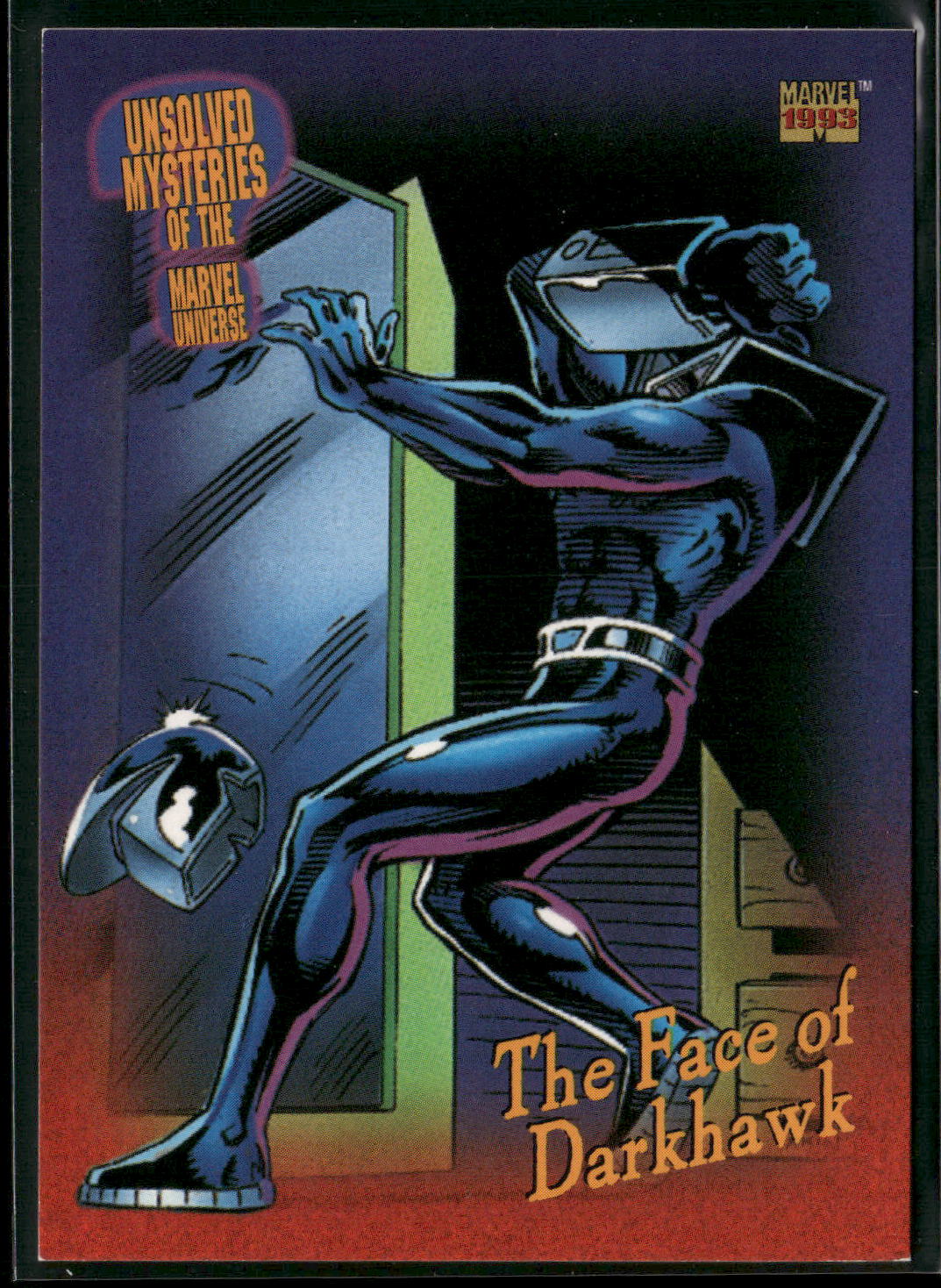 1993 SkyBox Marvel Universe #138 The Face of Darkhawk