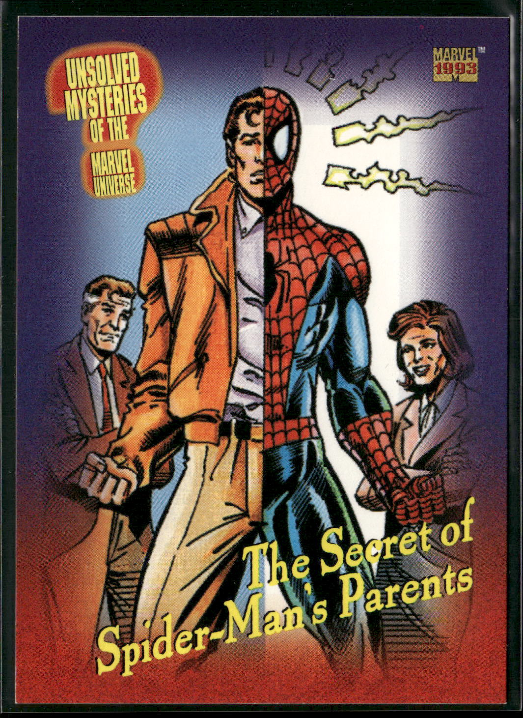 1993 SkyBox Marvel Universe #143 The Secret of Spider-Man's Parents