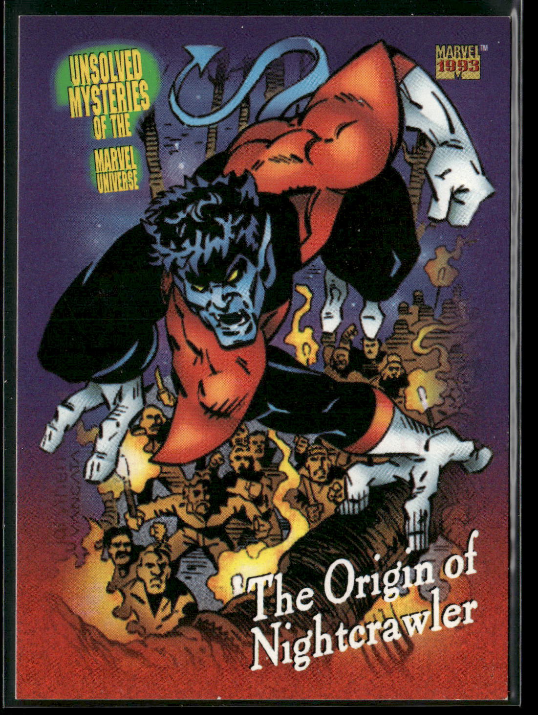 1993 SkyBox Marvel Universe #144 The Origin of Nightcrawler