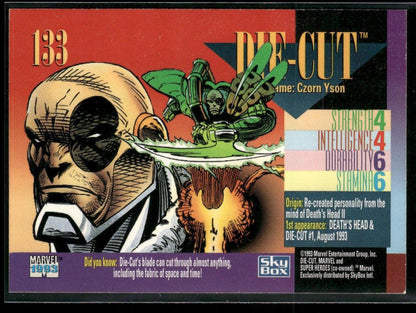 1993 SkyBox Marvel Universe #133 Die-Cut
